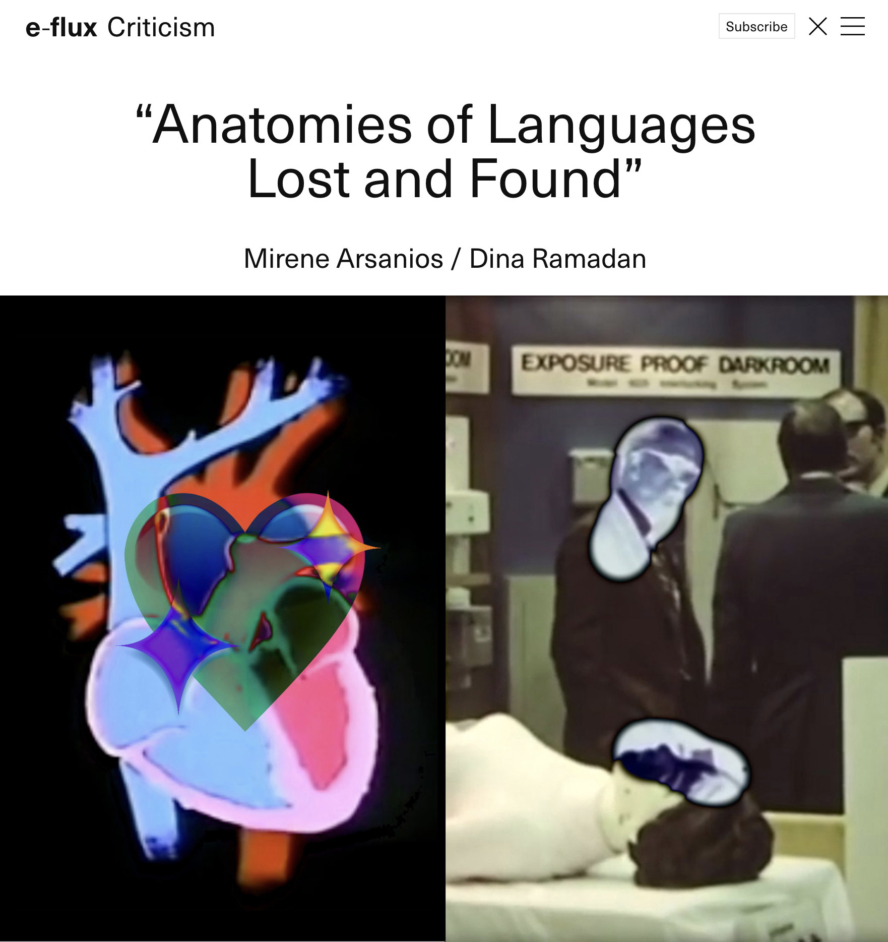 e-flux Criticism — Anatomies of Languages Lost and Found, by Mirene Arsanios - Vir Andres Hera